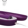 Фиолетовый вибромассажер для точки G Glimmer - 20,5 см.
