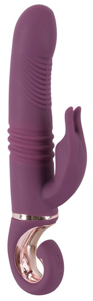 Фиолетовый вибратор-кролик Javida - 25,5 см.