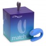Голубой вибромассажер для пар We-Vibe Match