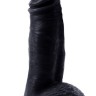 Черный фаллоимитатор Mighty Ravage Penis - 20 см.