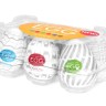 Набор из 6 мастурбаторов Tenga EGG Easy Beat с различным рельефом