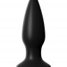 Чёрная малая анальная вибропробка Small Rechargeable Anal Plug - 10,9 см.