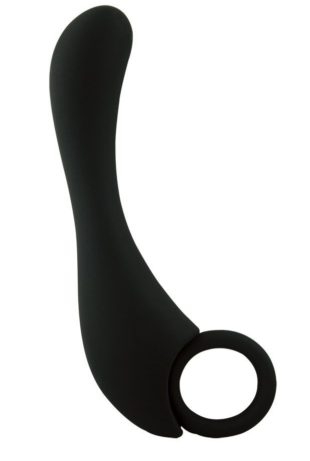 Чёрный стимулятор простаты Prostate Stimulator Lover - 13 см.