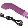 Фиолетовый G-стимулятор с вибрацией G-Spot Vibe - 16 см.