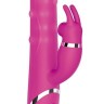 Розовый вибратор-кролик NAGHI NO.41 RECHARGEABLE DUO VIBRATOR - 24 см.