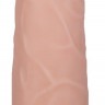Фаллическая насадка на трусики харнесс - 17,5 см.