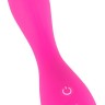 Розовый силиконовый вибратор G-Punkt-Vibrator - 16,7 см.