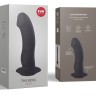 Чёрный реалистичный фаллоимитатор The Boss Dildo - 18 см.