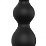Черный вибромассажер для анальной стимуляции ANAL FLEXI BEADS - 21 см.