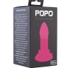 Розовая анальная втулка на присоске POPO Pleasure - 13 см.