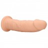Телесный фаллоимитатор без мошонки Silicone Dildo Without Balls - 22,8 см.