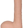 Телесный фаллоимитатор 7.5" The Ultra Soft Dude - 18 см.