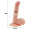 Телесный фаллоимитатор 7.5" The Ultra Soft Dude - 18 см.