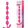Ярко-розовая анальная цепочка Cosmo - 22,3 см.
