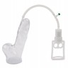 Реалистичная вакуумная помпа с насосом-поршнем Realistic Penis Pump Professional