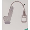 Реалистичная вакуумная помпа с насосом-поршнем Realistic Penis Pump Professional