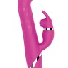 Розовый вибратор-кролик NAGHI NO.42 RECHARGEABLE DUO VIBRATOR - 24 см.