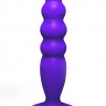 Фиолетовый анальный стимулятор Large Bubble Plug - 14,5 см.
