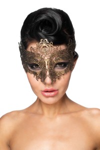 Золотистая карнавальная маска "Шедди"