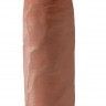 Кофейный фаллоимитатор-гигант на присоске 14" Cock - 36 см.