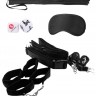 Черный игровой набор БДСМ Bondage Belt Restraint System