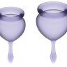 Набор фиолетовых менструальных чаш Feel good Menstrual Cup
