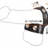 Утяжка для пениса и мошонки Cock Strap with Ball Stretcher