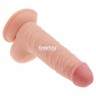 Телесный фаллоимитатор-реалистик 7.5" The Ultra Soft Dude - 18 см.