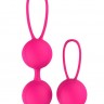 Набор розовых вагинальных шариков PLEASURE BALLS & EGGS DUO BALL SET