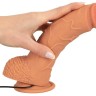Телесный вибратор-реалистик Real Thing Large - 22,5 см.