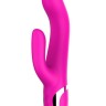 Розовый вибратор-кролик NAGHI NO.43 RECHARGEABLE DUO VIBRATOR - 23 см.