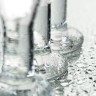 Набор из трех стеклянных анальных пробок с круглым ограничителем Sexus Glass
