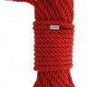 Красная веревка DELUXE BONDAGE ROPE - 10 м.
