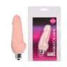 Телесный мини-вибратор Vibrator Mini - 9,5 см.