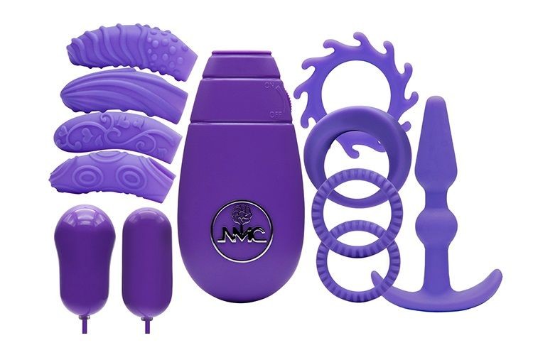 Фиолетовый вибронабор FLIRTY KIT SET
