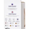 Фиолетовая анальная втулка Sweet bunny с фиолетовым пушистым хвостиком