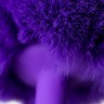 Фиолетовая анальная втулка Sweet bunny с фиолетовым пушистым хвостиком