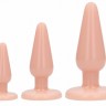Набор телесных анальных пробок Anal Trainers Kit