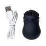 Черный стимулятор клитора PPP CURU-CURU BRUSH ROTER