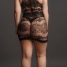 Мини-платье с кружевным рисунком Criss Cross Neck Mini Dress