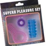 Набор из 4 разноцветных желейных насадок Super Pleasure Set
