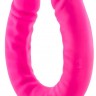Розовый двусторонний фаллоимитатор 18 inch Silicone Slim Double Dong - 45,7 см. 