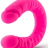 Розовый двусторонний фаллоимитатор 18 inch Silicone Slim Double Dong - 45,7 см. 