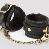 Черные наручники Bound to You Faux Leather Wrist Cuffs