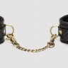 Черные наручники Bound to You Faux Leather Wrist Cuffs