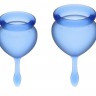 Набор синих менструальных чаш Feel good Menstrual Cup