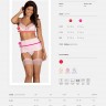 Восхитительный комплект нижнего белья Girlly с поясом для чулок