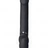 Черный безремневой вибрострапон Vibrating Bendable Strap-On L