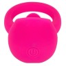 Ярко-розовое эрекционное кольцо Silicone Rechargeable Teasing Tongue Enhancer
