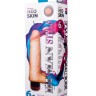 Вибромассажёр HUMAN STYLE 6,5" с мошонкой - 16 см.